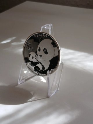 Moneda Plata pura Panda 30g año 2019