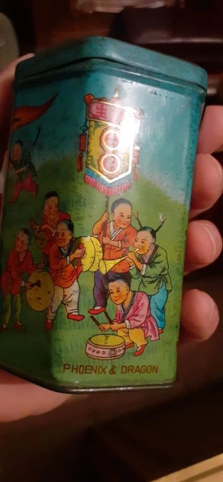 Scatola Latta Vintage Hong Sang Tea Co.