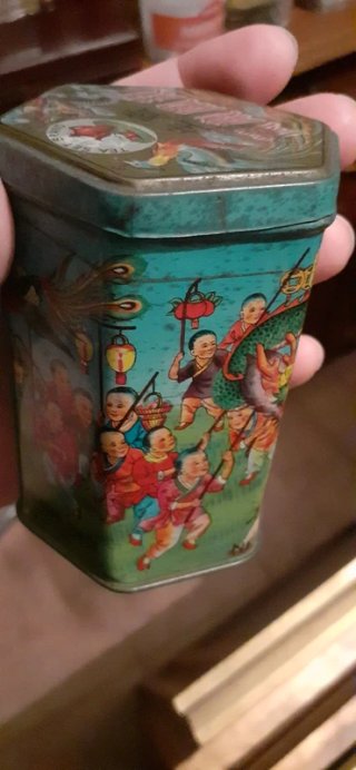 Scatola Latta Vintage Hong Sang Tea Co.