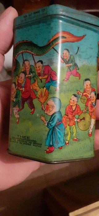 Scatola Latta Vintage Hong Sang Tea Co.