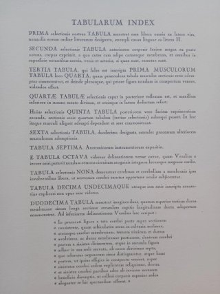 Andreae Vesalii, Selectio Tabvlarvm Nº XII, 1940