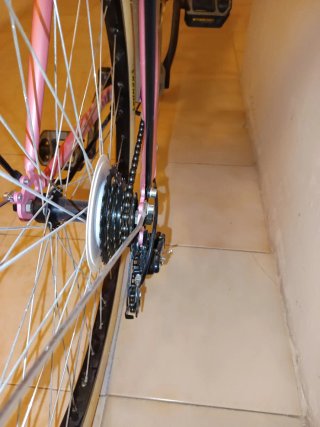 Bicicleta Paseo Mujer Rosa con Cesta