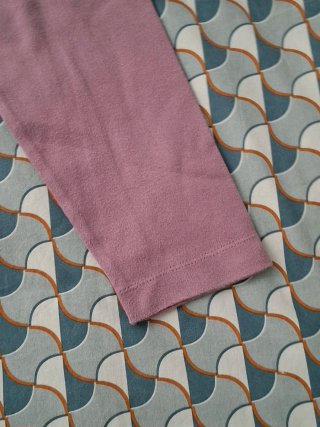 Maglia lilla manica lunga con fiore