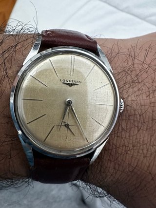 Reloj Longines Dorado y Marrón