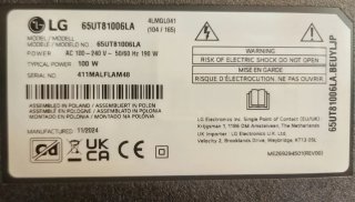 TV LG 65 Smart TV UHD AI 2024