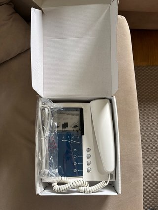 Telefonillo PLATEA blanco y azul para recambio