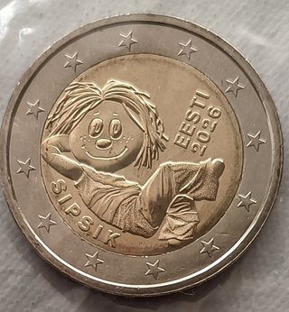 2 euros Estonia 2026 Sipsik