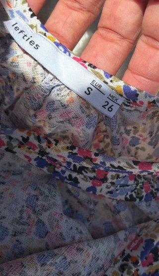 Vestido estampado flores Lefties Talla S