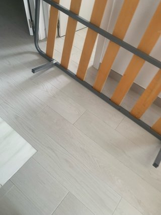 Somier metálico con lamas de madera