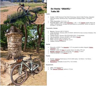 Bicicleta Gravel CUBE C:62 XS
