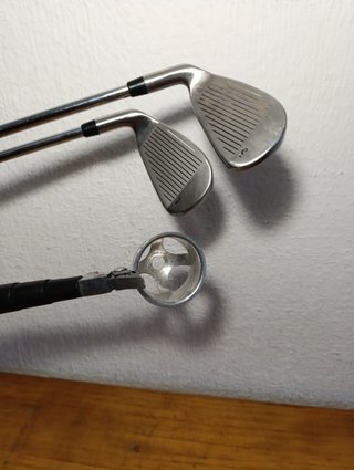 Lote 8 Palos Golf + Recogedor Pelotas