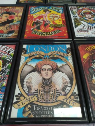Carteles de Convención de Tatuajes Enmarcados