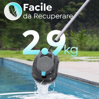 Robot pulitore piscina senza fili