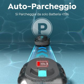 Robot pulitore piscina senza fili