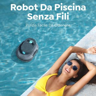 Robot pulitore piscina senza fili