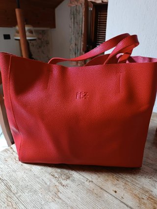 Borsa Fez rossa in pelle
