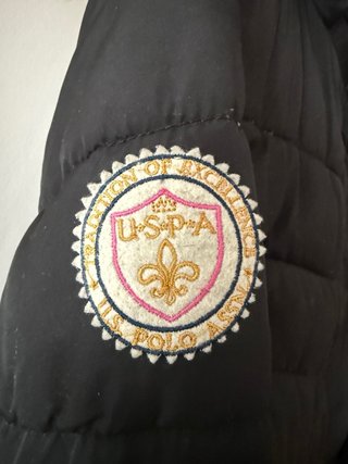 Cappotto Nero U.S. Polo Assn. con Cappuccio Donna