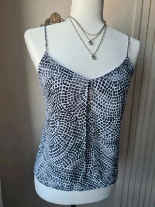 Top Tirantes Doble Capa Negro y Blanco T.XS