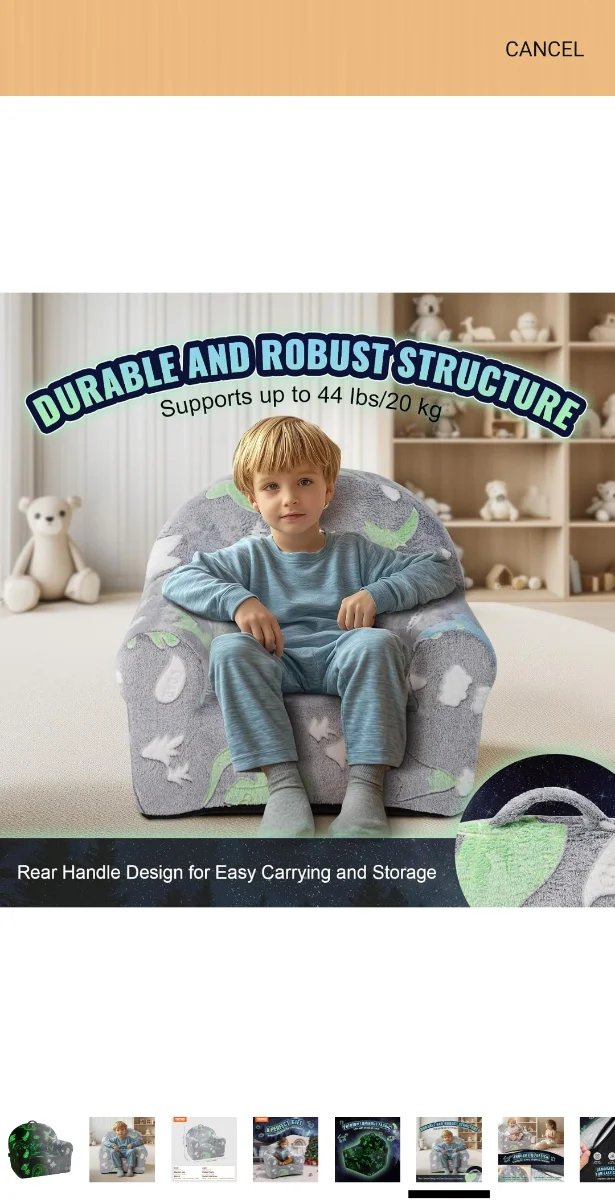 Silla sillon suave para niños
