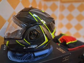 Casco LS2 Carbon Negro/Amarillo