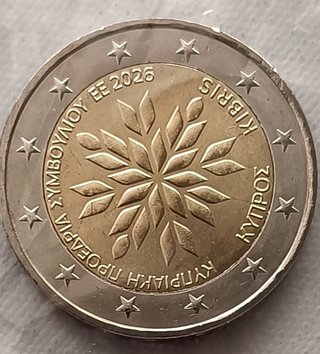 2 euros Chipre 2026