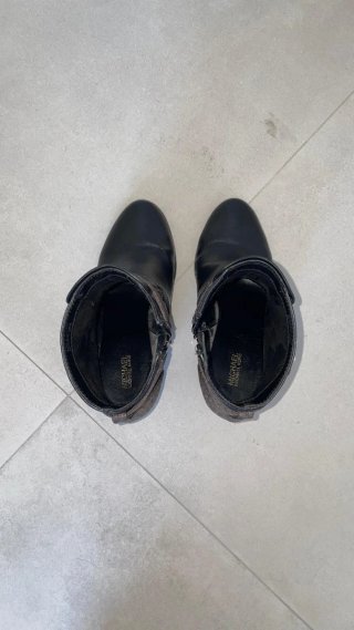 Botines Tacón Michael Kors negro y marrón
