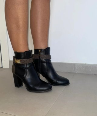 Botines Tacón Michael Kors negro y marrón