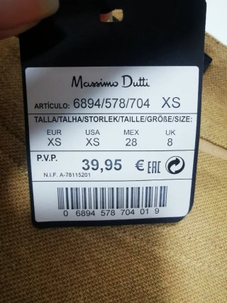 Jersey Massimo Dutti Talla XS
