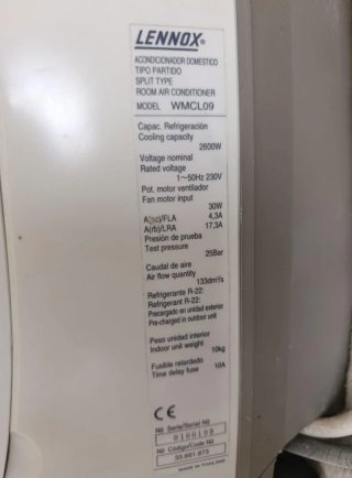 Máquina aire acondicionado completa