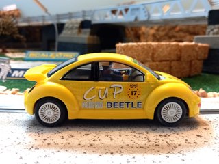 Coche Scalextric Volkswagen New Beetle Cup