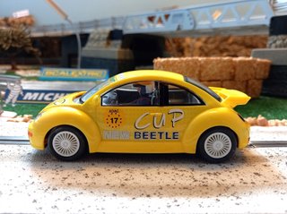 Coche Scalextric Volkswagen New Beetle Cup