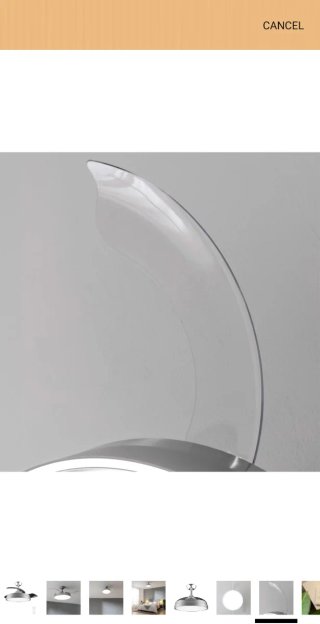 Ventilador de techo aspas retractiles y lampara