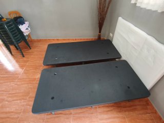 Somier Base Tapizada Negro