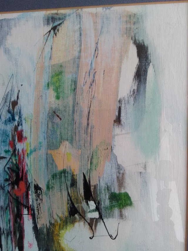 Cuadro al óleo abstracto
