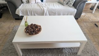 Mesa de centro Lack Ikea grande blanca