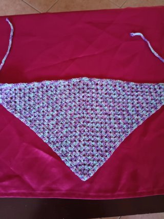 Bandana uncinetto lurex