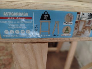 Borriquetas de madera plegables