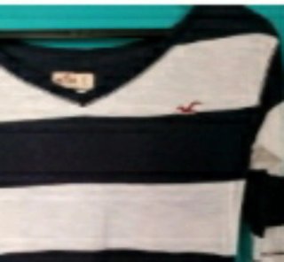 Conjunto Hollister Rayas y Encaje