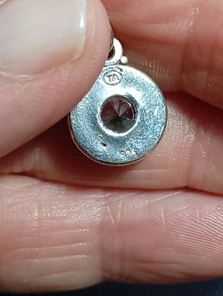 Colgante Plata Ley topacio místico