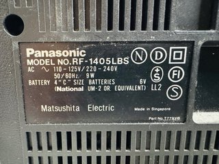 Radio Panasonic RF-1405L 4 bandas
