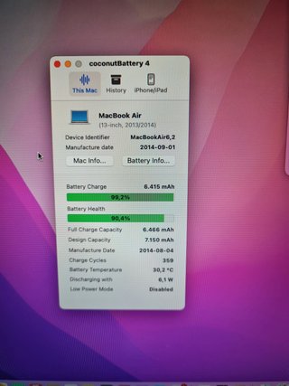 Apple MacBook Air 2014 i5 256GB SSD Plata Nuevo