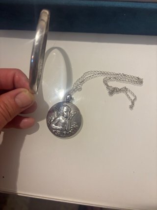 Collar y Pulsera de Plata de Ley