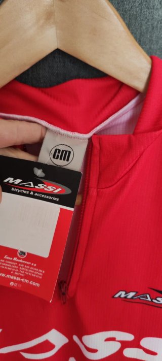 Camiseta Ciclismo Massi Tau Cerámica Roja