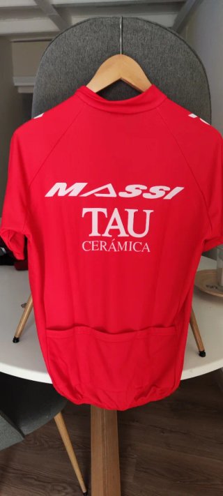 Camiseta Ciclismo Massi Tau Cerámica Roja