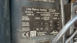 Carretilla Linde H-30 Matriculada