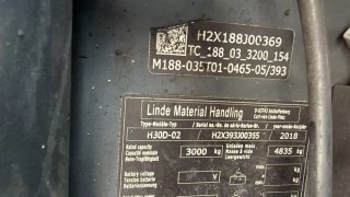 Carretilla Linde H-30 Matriculada