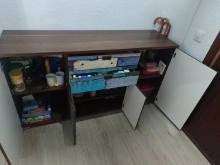 Mueble de entrada/TV aparador multicolor