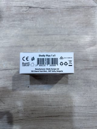 Shelly Plus 1 Relé Interruptor Inteligente Wi-Fi