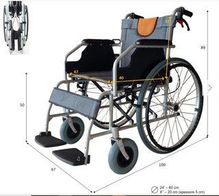 Silla de Ruedas Plegable