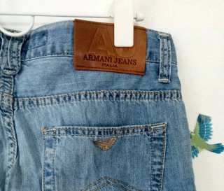 Pantalón vaquero Armani hombre azul